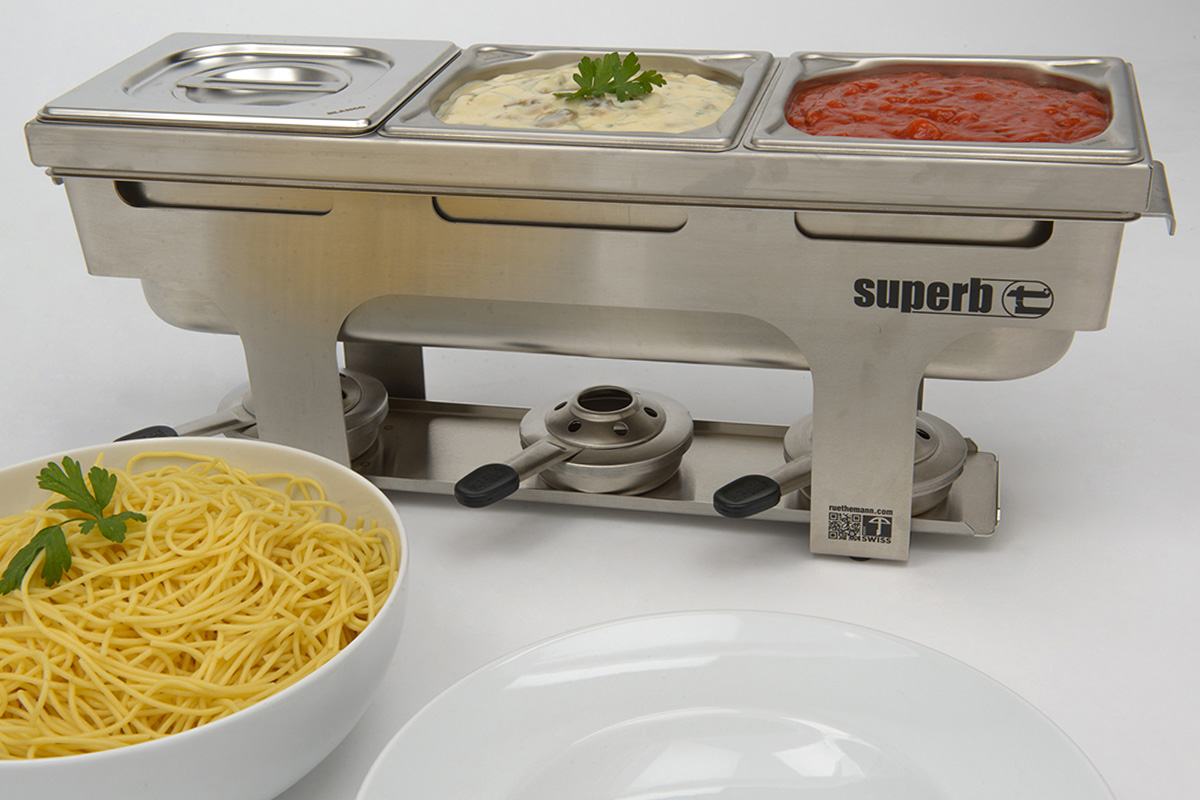 Chafing dish für Spaghetti Festival Chafing Dish Catering Swiss Made