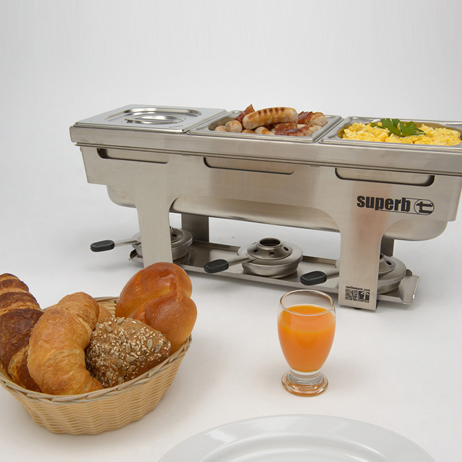 Chafing Dish fürs Brunch Fondue Rechaud Chinoise oder Spaghetti Plausch